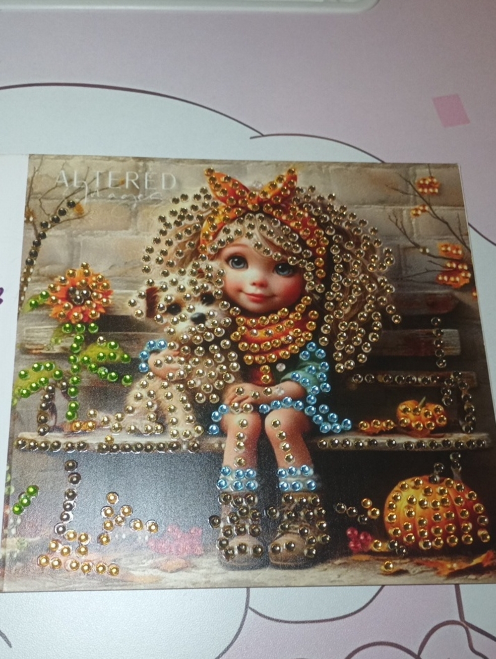 Altered Embellished Decorative Card